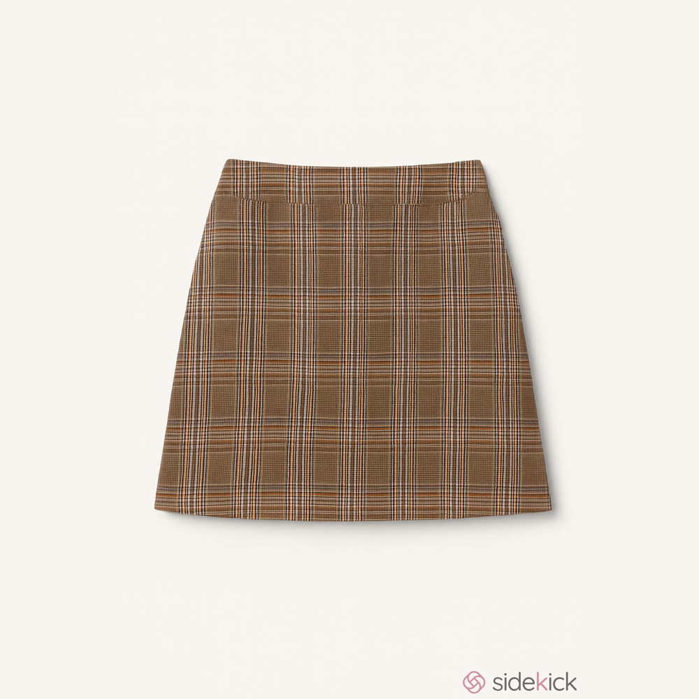 American Eagle Outfitters Brown Plaid Skirt Size 10